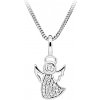 Silver Cat Strieborný náhrdelník anjelik so zirkónmi SC643