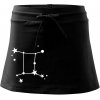 Súhvezdie - Gemini - Blíženci - Športová sukne - two in one - S ( Čierna )