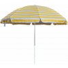 HAPPY GREEN Slnečník plážový 230 cm, žlté pruhy