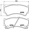 Sada brzdových platničiek kotúčovej brzdy BREMBO P 79 013