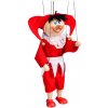 Drevená marioneta Gašparko biely, 20 cm