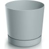 PROSPERPLAST Kvetináč TUBO P 10,8cm svetlo sivý