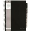 PUKKA PAD Špirálový zošit A4 linajkový 125 listov Black project book čierna