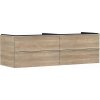 Hansgrohe Xelu Q Umývadlová skrinka, 50x156x55 cm, 4 zásuvky, prírodný dub/chróm 54092000-HG