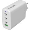 Canyon 140ACC vysokorýchlostná univerzálna nabíjačka do steny, 3xUSB-C 140W/100W/65W, 1xUSB-A 60W, biela CNS-CUW140ACC