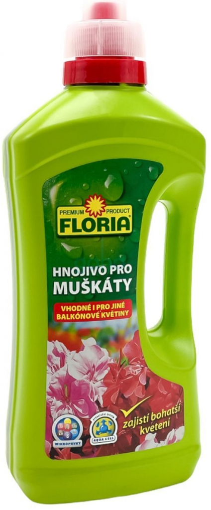 AGRO FLORIA KVAPALNÉ HNOJIVO NA MUŠKÁTY 1 L