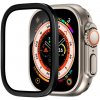Ochranné tvrzené sklo s kovovým rámčekom pre Apple Watch Ultra 1/2 Farva: Čierna
