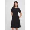 Šaty Tommy Hilfiger čierna farba, mini, áčkový strih, WW0WW42461 L