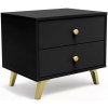 ArtStol Nočný stolík SIENA | čierna