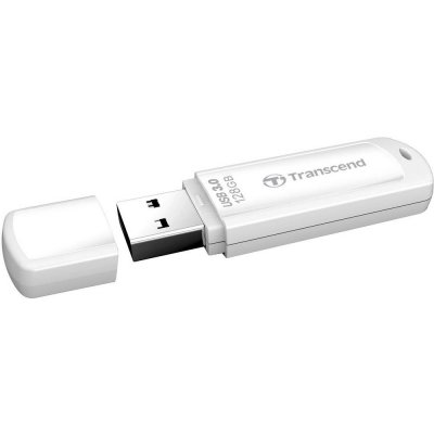 Transcend JetFlash® 730 USB flash disk 128 GB biela TS128GJF730 USB 3.2 Gen 1 (USB 3.0); TS128GJF730