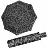 Doppler dámsky skladací plne automatický dáždnik Fiber Magic Black a White - čiernobiely