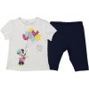Dievčenský letný komplet tričko kr. rukáv + krátke legíny - Minnie, veľ. 92