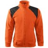 Fleece mikina unisex Malfini® Jacket Hi-Q 506 oranžová veľ. 2XL