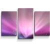 Sablio Obraz - 3-dílný Fialová žiara - 75x50 cm