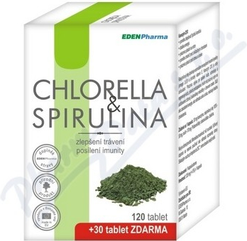 EdenPharma Chlorella + Spirulina 150 tabliet od 12,9 € - Heureka.sk