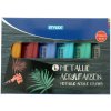 Metalické akrylové farby set 6 x 75ml
