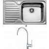 Teka CLASSIC MAX 1B 1D L X ľavý nerez + Teka SP 995 CR chróm