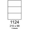 etikety RAYFILM 210x99 univerzálne modré R01231124A (100 list./A4)