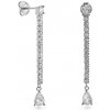 AGAIN Jewelry Stříbrné visací náušnice s kubickými zirkony AJNS0024