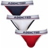 3PACK pánske jocksy Addicted viacfarebné (AD1010P-3COL) M 120 dní na výmenu alebo vrátenie tovaru!