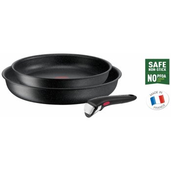 Tefal Súprava panvíc 24 cm a 28 cm s odnímateľnou rukoväťou Ingenio Black Stone L3999032 3 ks