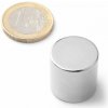 SOLLAU Neodymový magnet valec D 20x20 mm, Neodym, N42, ponikelovaný