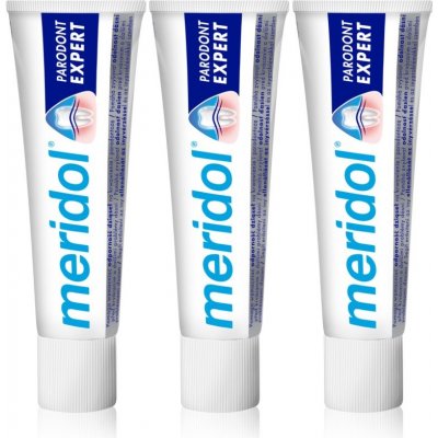 Meridol Parodont Expert zubná pasta proti krvácaniu ďasien a paradentóze 3 x 75 ml