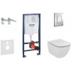 Grohe Rapid SL - Set predstenovej inštalácie, klozetu a dosky Ideal Standard, Aquablade, SoftClose, tlačidla Skate Cosmopolitan, chróm 38528SET-KU