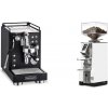 La Pavoni Mini Cellini, black + Eureka Mignon Libra, CR white