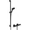 Sprchová batéria Hansgrohe Pulsify Select S so sprchovacím setom 150 mm čierna matná 24271670