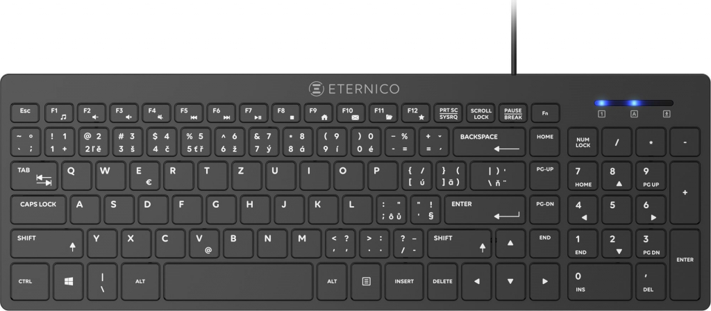 Eternico Home Keyboard Wired KD2021 AET-KD2021CSBN