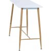 Tempo Kondela Barový stôl, biela/buk, 110x50 cm, DORTON
