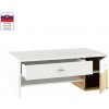 Kondela DILANO BI/DS 0000238047 - konferenčný stolík biela / dub sonoma
