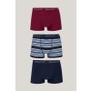 SPODNÁ BIELIZEŇ GANT MULTISTRIPE TRUNK 3-PACK EVENING BLUE