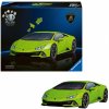 3D puzzle RAVENSBURGER Iconics: Lamborghini Huracán Evo, zelené, 108 dielikov
