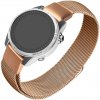 Fixed Mesh Strap sieťovaný nerezový remienok pre Garmin QuickFit 20mm, ružovo-zlatý FIXMEST-QF20MM-RG