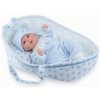 Realistické miminko - chlapeček Albín v přenosné tašce od španělské firmy Marina & Pau (Petite Cuna - 40 cm)
