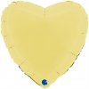 Srdce Matné Žlté 18