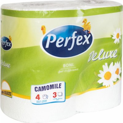 Perfex harmanček De Luxe 3-vrstvový 4 ks