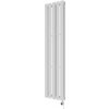 Azur Elektrický kúpeľňový radiátor Stacy Double Typ6.1, 1000W, biela, 160x37,2cm