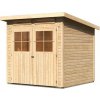 KARIBU HOLZTECHNIK Drevený domček KARIBU GLUCKSBURG 3 (57734) natur LG3491
