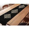 WALIA® Kuchynský behúň BLACK DAMASK 45x140 cm,