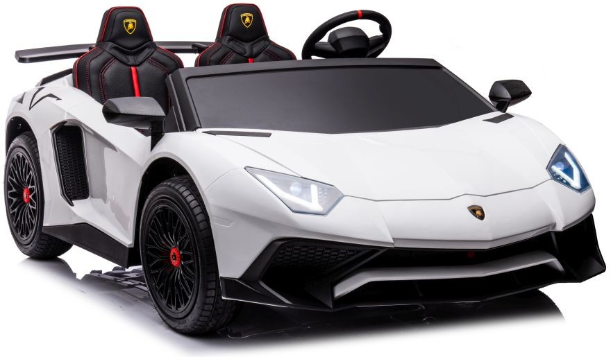 LEAN CARS Elektrické autíčko Lamborghini XXL 200W 24V dvojmiestne biele 200W 24V/14Ah 2023