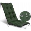 Záhradný vankúš 50x50x80 cm na záhradnú stoličku, lavičku, vodeodolný, zelený