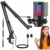 Mikrofón Bedee GAMINGOVÝ ŠTÚDIOVÝ KONDENZÁTOROVÝ MIKROFÓN