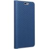 Diárové puzdro na Samsung Galaxy S23 Ultra 5G S918 LUNA Carbon modré
