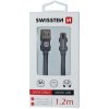 Swissten 71522202 USB - microUSB, 1,2m, šedý