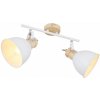 Globo 54018-2 prisadené stropné svietidlo Wiho 2x40W | E27 - drevo, biela
