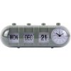 Budík Retro Tube Calendar Flip Karlsson KA6045GR, 10cm