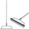 Hrable záhradné Strend Pro R101, 18 zubé, drevená násada 1600mm